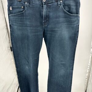AG Adriano Goldschmied Dark Wash Straight Jeans